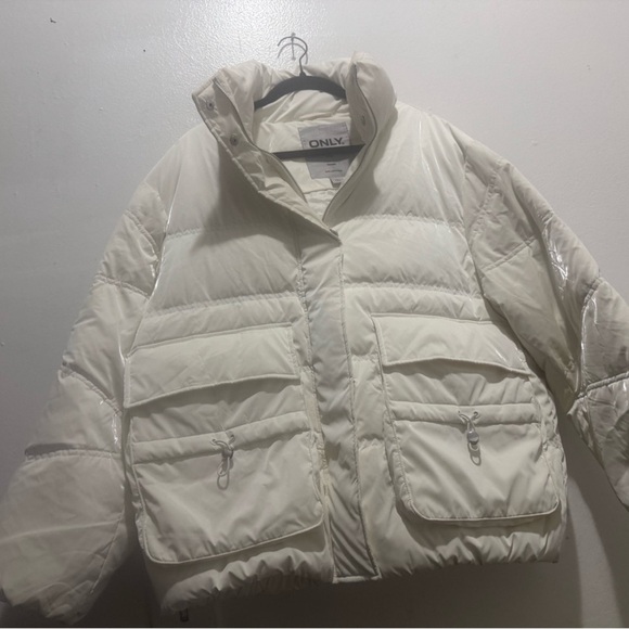 ONLY true down collection, cream-colored women's jacket, size M - Picture 9 of 12